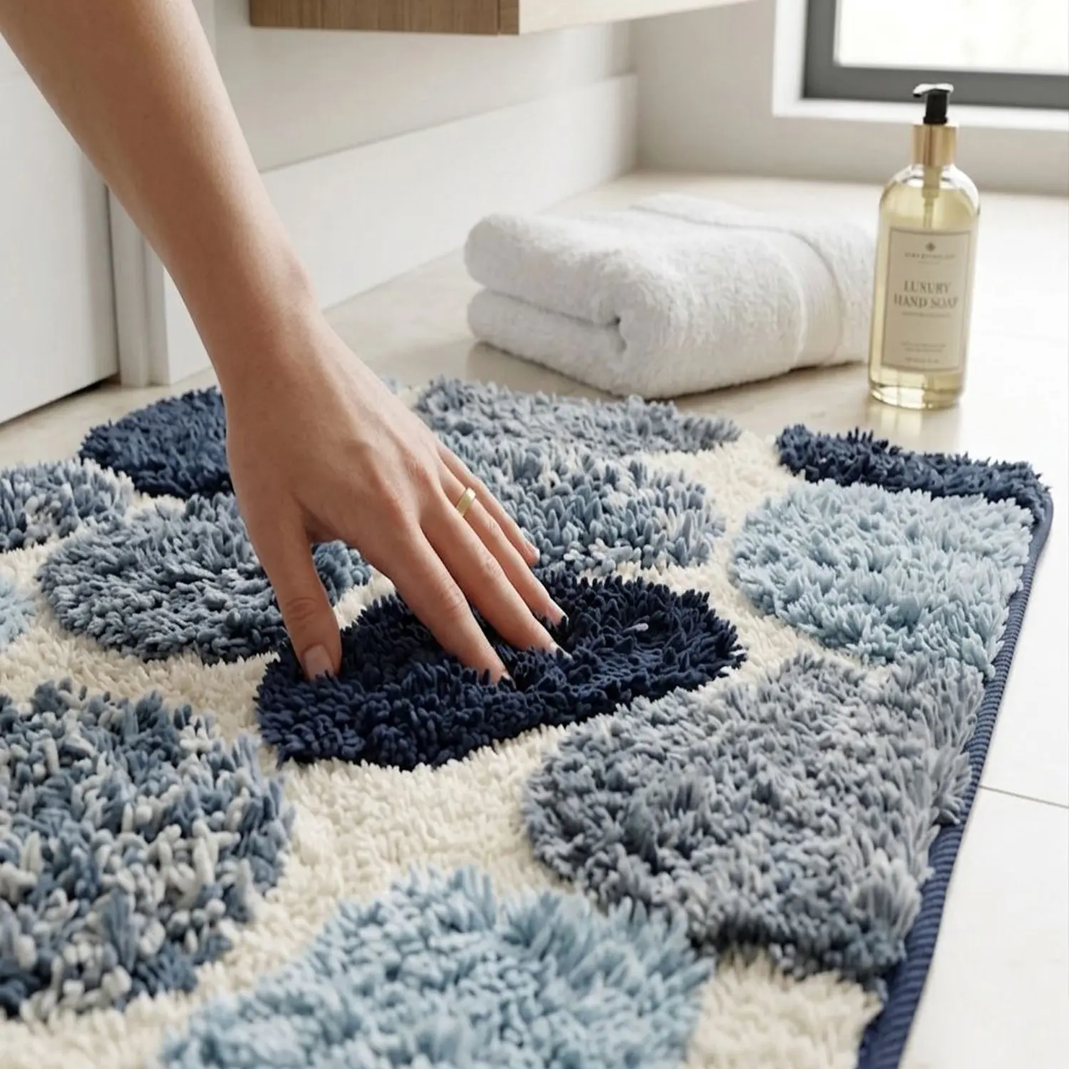 Stone Effect Bath Mats